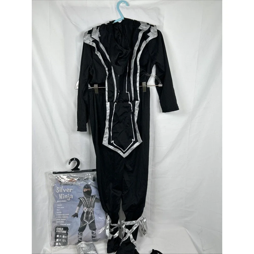 Spooktacular Creations Silver Ninja Child Costume Kids Size Large